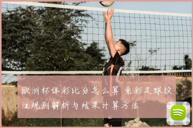 欧洲杯体彩比分怎么算 竞彩足球投注规则解析与结果计算方法