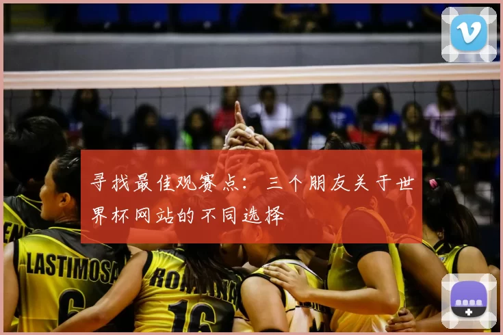 寻找最佳观赛点:三个朋友关于世界杯网站的不同选择