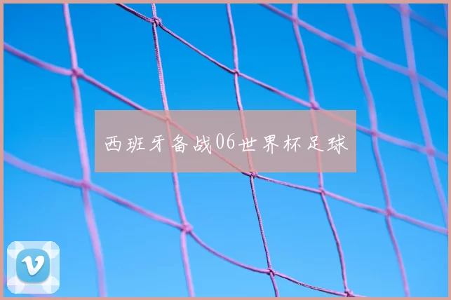 西班牙备战06世界杯足球
